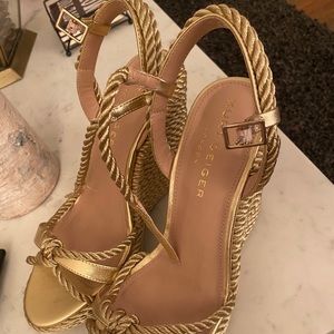 Kurt Geiger Golden Heels